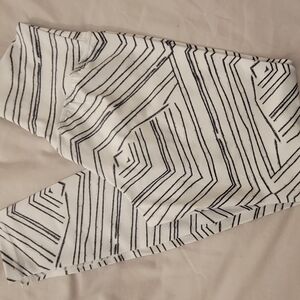 Buffbunny Striped Black and White Women's Leggings
